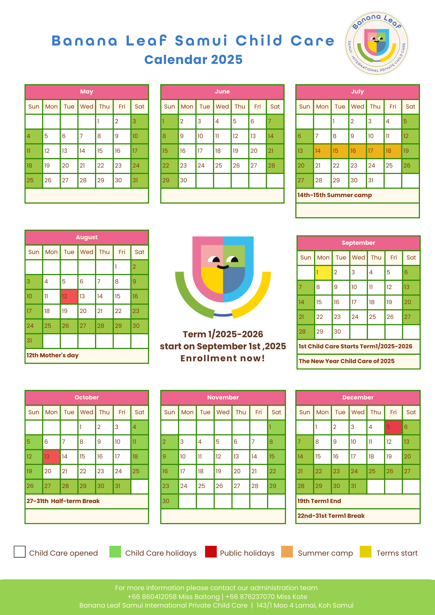 Year Calendar